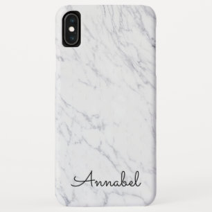 custom monogram marble chic trendy iPhone XS max case