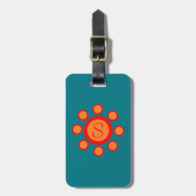 Custom Monogram Maruthani Luggage Tag (Front Vertical)
