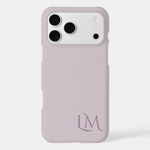 Custom Monogram Mauve Taupe