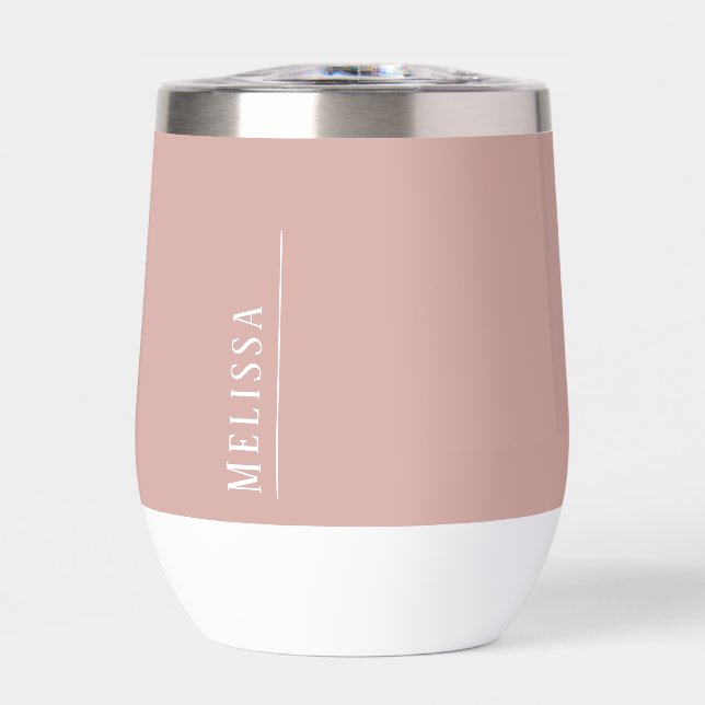 Custom monogram, modern blush pink (Front)