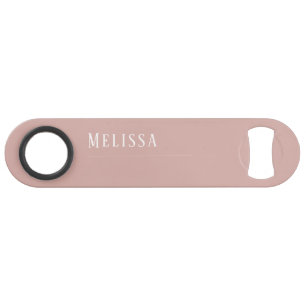 Custom monogram, modern blush pink