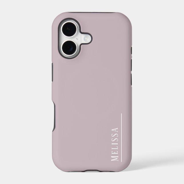 Custom monogram, modern mauve colour  (Back)