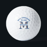 Custom Monogram Name Best Granddad by Par      Golf Balls<br><div class="desc">This unique golf head cover is special -- features a unique layering of the monogram -- look closely and you will see three colours, which gives it the feeling of depth. Personalised additionally with his first name -- and the message: Best Granddad by Par. Also would be perfect as father's...</div>