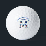 Custom Monogram Name Best Granddad by Par      Golf Balls<br><div class="desc">This unique golf head cover is special -- features a unique layering of the monogram -- look closely and you will see three colours, which gives it the feeling of depth. Personalised additionally with his first name -- and the message: Best Granddad by Par. Also would be perfect as father's...</div>