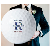 Custom Monogram Name Best Man Wedding Favour