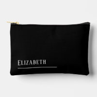 Custom monogram name, black