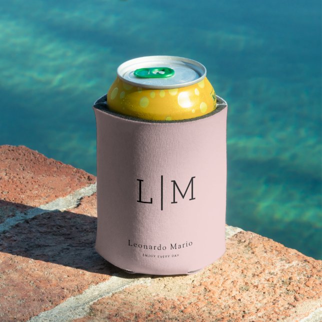 Custom Monogram Name  Can Cooler (In Situ Pool)