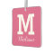 CUSTOM MONOGRAM, NAME & COLOR air freshner