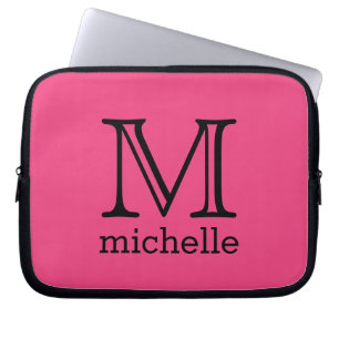 Custom Monogram, Name & Colour laptop sleeves
