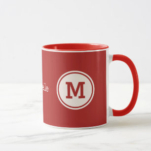 Custom monogram, name & colour mugs