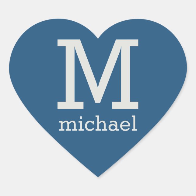 Custom Monogram, Name & Colour stickers (Front)