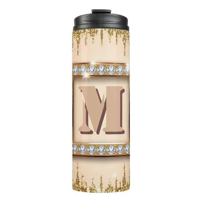 Custom Monogram  Name Design ✨ Thermal Tumbler (Front)