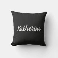 Custom Monogram Name Eerie Black
