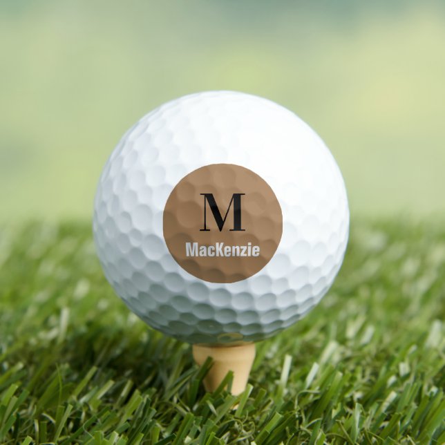 Custom Monogram + Name Golf Ball (Insitu Tee)