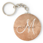 Custom Monogram Name Handwriting Rose Gold Foil