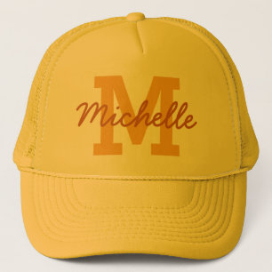 Custom monogram & name hat