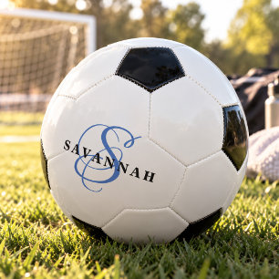 Custom Monogram Name Modern Fun Sports Cool Football
