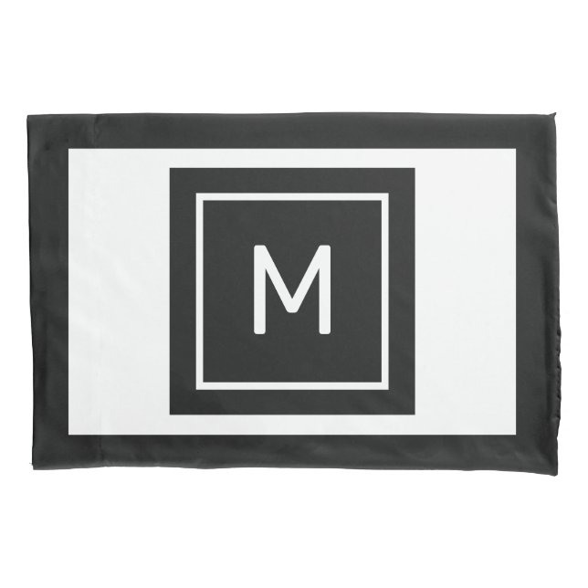 Custom Monogram & Name Pillow Case (Front)