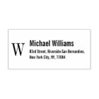 Custom Monogram Name Professional Return Address