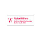 Custom Monogram Name Professional Return Address