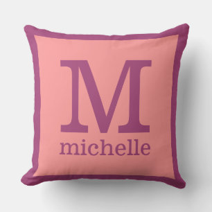 Custom Monogram & Name throw pillows