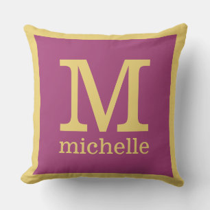 Custom Monogram & Name throw pillows