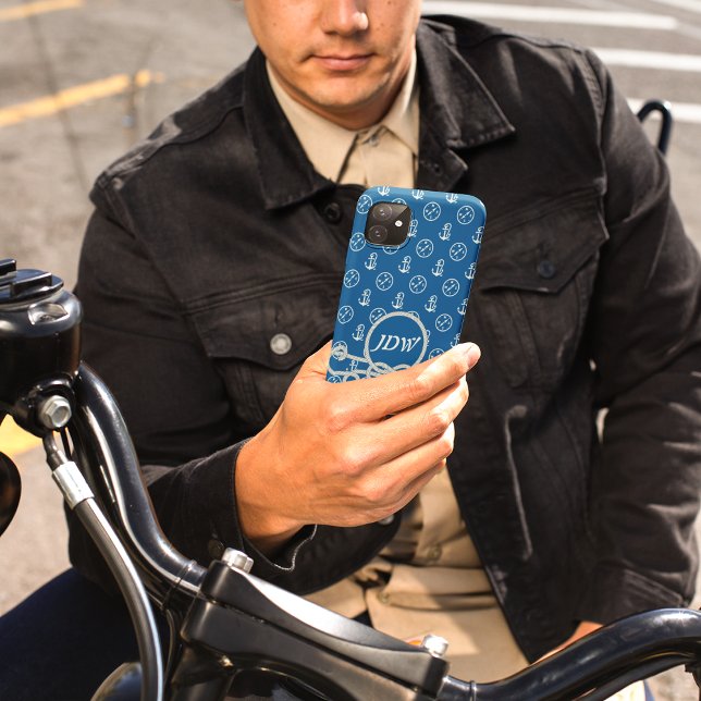 Custom Monogram Nautical iPhone Case (Creator Uploaded)
