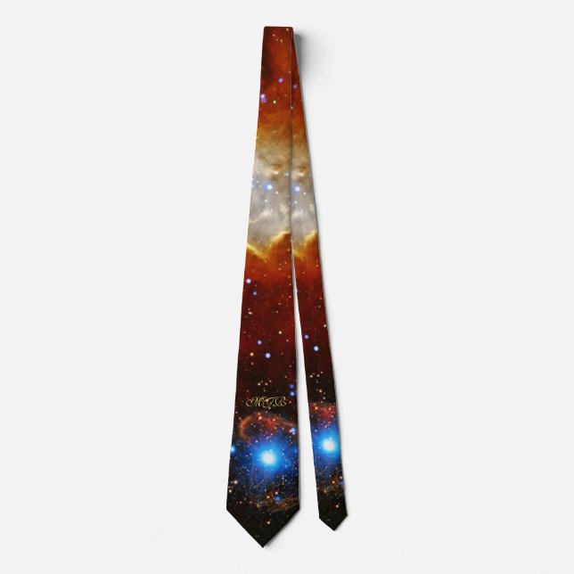 Custom monogram Nebula N90 and Pulsar SXP1062 Tie (Front)