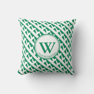Custom Monogram NIGERIA Flag Nigerian Naija Cushion