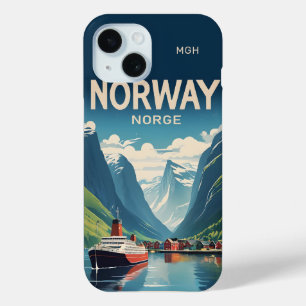 Custom Monogram Norway iPhone 15 Case