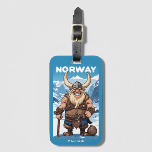 Custom Monogram Norwegian Troll Luggage Tag