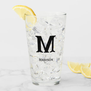 Custom Monogram or name Beer Glass