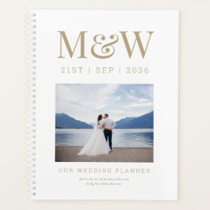 Custom Monogram Photo Wedding Planner
