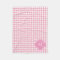 Custom Monogram Pink and White Houndstooth Pattern