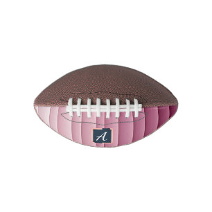 Custom Monogram Pink Gradient Vertical Football American Football