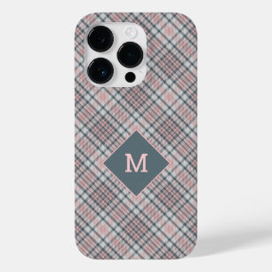 Custom Monogram Plaid / Tartan Pattern Case-Mate iPhone 14 Pro Case