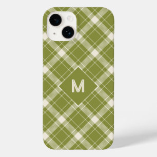 Custom Monogram Plaid / Tartan Pattern Case-Mate iPhone 14 Case
