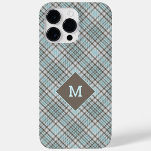 Custom Monogram Plaid / Tartan Pattern Case-Mate iPhone 14 Pro Max Case