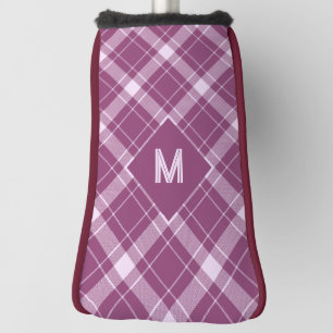 Custom Monogram Plaid / Tartan Pattern Golf Head Cover