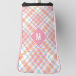 Custom Monogram Plaid / Tartan Pattern Golf Head Cover