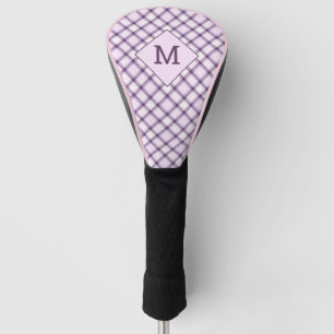 Custom Monogram Plaid / Tartan Pattern Golf Head Cover