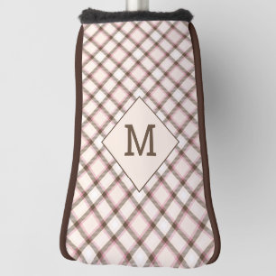 Custom Monogram Plaid / Tartan Pattern Golf Head Cover