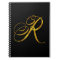 Custom Monogram R Faux Gold Foil Monograms Initial