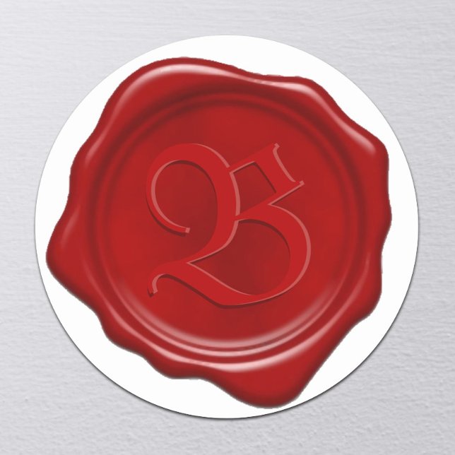 Custom Monogram Red Wax Seal (Creator Uploaded)