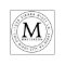 Custom Monogram Rubber Address Stamp