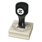 Custom Monogram Rubber Address Stamp