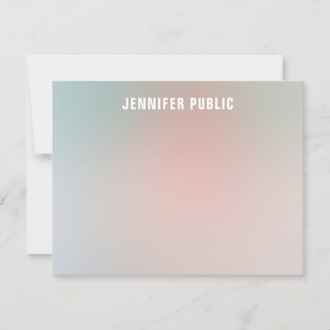 Custom Monogram Script Elegant Colours Template (Front)