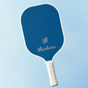 Custom Monogram Script Name Pickleball Paddle