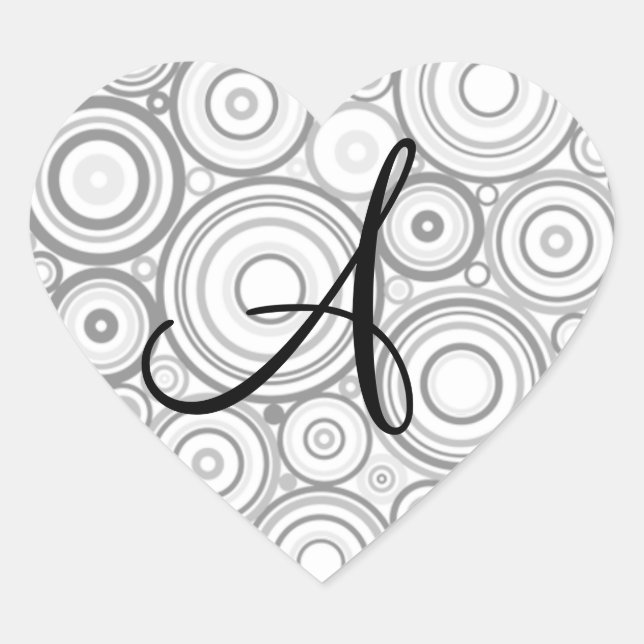 Custom Monogram Seal Wedding Monogram Sticker (Front)