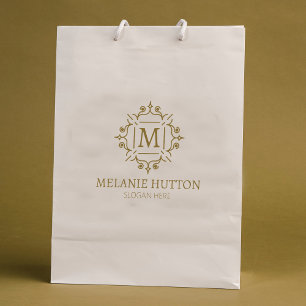 Custom Monogram, Small Business Large  Rubber Stamp